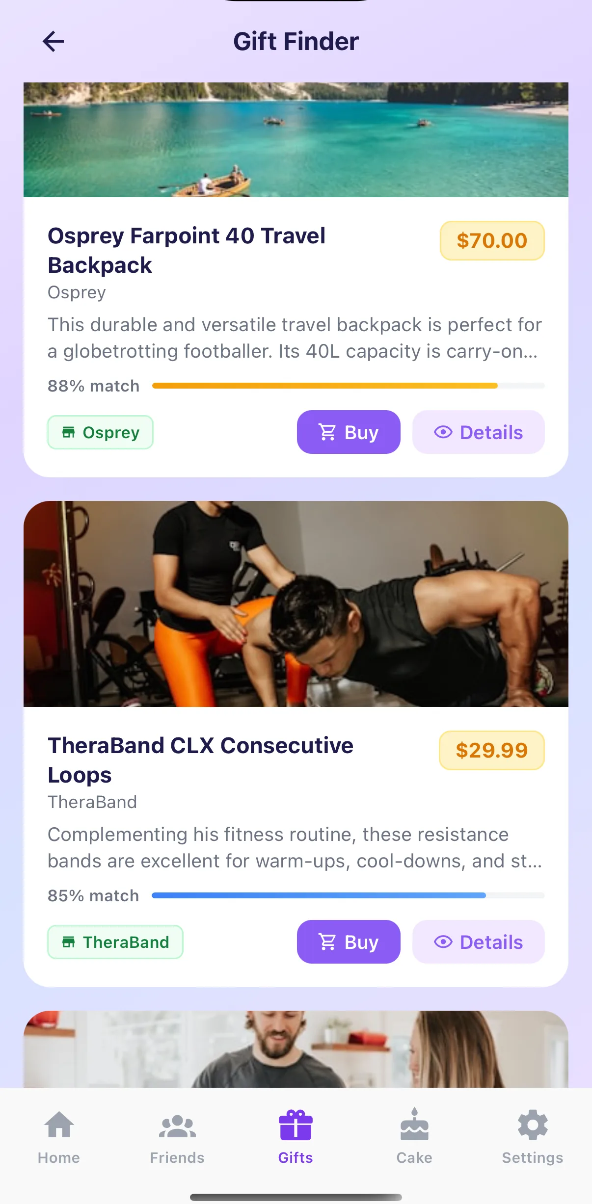 GiftPlannerAI — AI-personalized gift suggestions with reasons and match scores